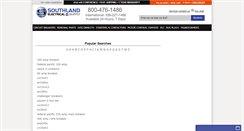 Desktop Screenshot of electrical-supplies.southlandelectrical.com